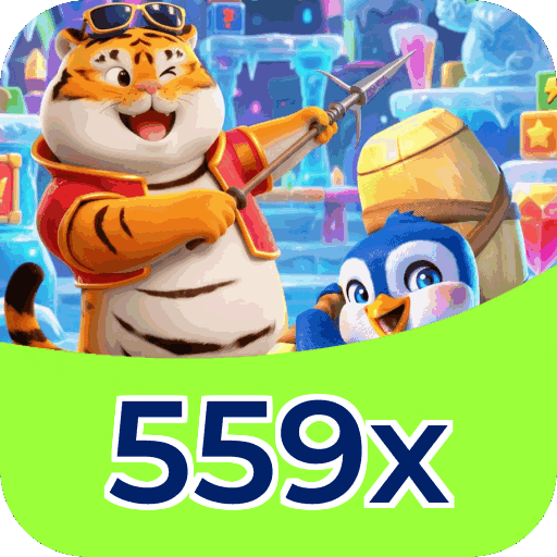 Interface do aplicativo 559x mostrando jogos disponíveis no iOS e Android